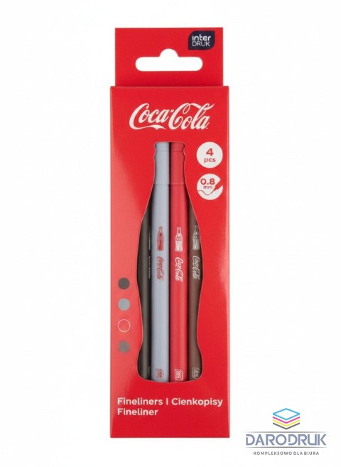 Interdruk Cienkopis COCA COLA , wkład mix 0,8mm 4kol. Interdruk