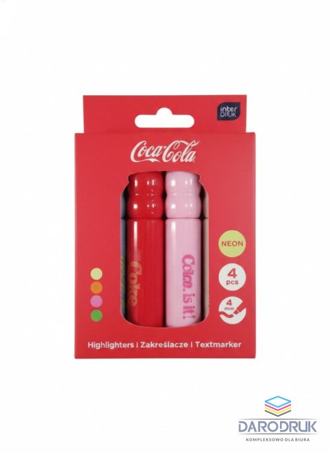 Interdruk Zakreślacz COCA COLA mix 2 wkład mix Interdruk (4 szt mix)