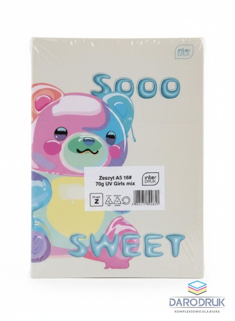 Interdruk Zeszyt A5 TRENDS GIRLS 2026 16k. 70g krata Interdruk (ZE16KF#)