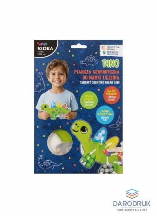 Kidea Zabawka edukacyjna Dino PLANSZA SENSORYCZNA DO NAUKI LICZENIA Kidea (PLSNLDKA)