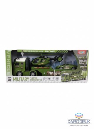 Lean Samochód Zestaw ciężarówka helikopter militarny Lean (29070)