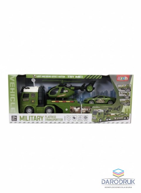 Lean Samochód Zestaw ciężarówka helikopter militarny Lean (29070)