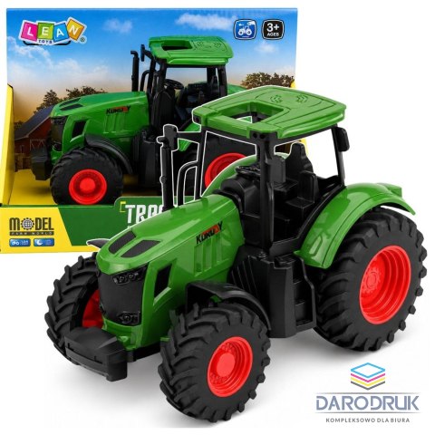 Lean Traktor Rolniczy Farmerski Gospodarski Gumowe Koła Zielony 1:24 Lean (29784)