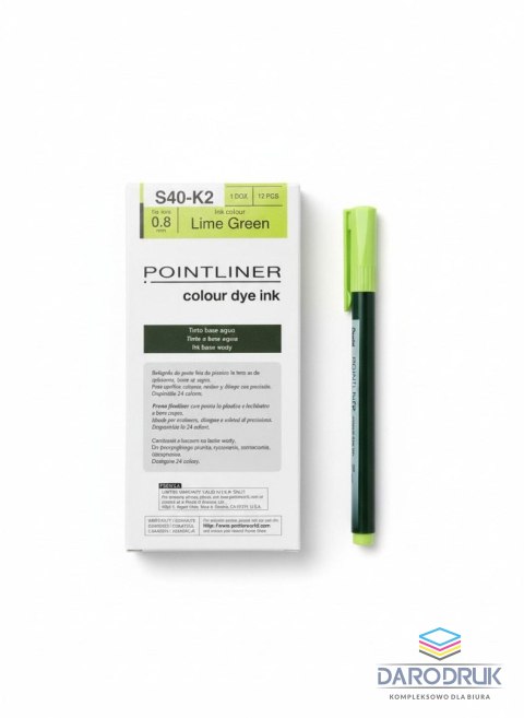 Pentel Cienkopis kreślarski POINTLINER wkład limnokowy 0,4mm 1kol. Pentel (S40-K2)