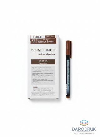 Pentel Cienkopis kreślarski POINTLINER wkład orzechowy 0,4mm 1kol. Pentel (S40-E)