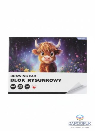 Starpak Blok rysunkowy A4 biały 80g 20k Starpak (587743)