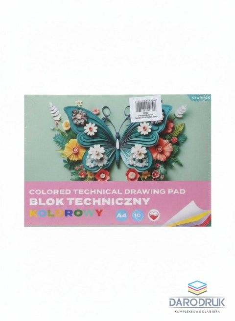 Starpak Blok techniczny A4 mix 10k Starpak (587757)