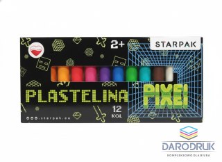 Starpak Plastelina 12 kol. Pixel mix Starpak (584282)