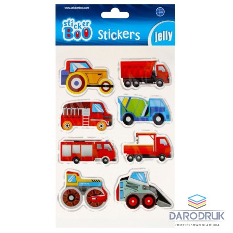 Stickerboo Naklejka (nalepka) S-Boo Jelly Autka Stickerboo (493723)