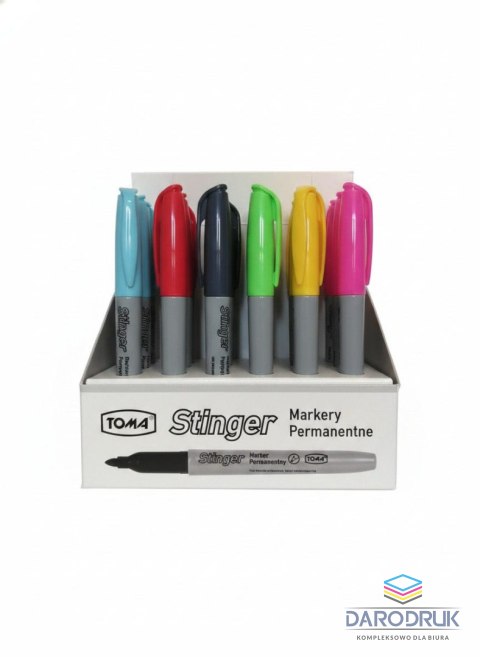 Toma Marker permanentny STINGER mix wkład mix 1,5mm okrągła końcówka Toma