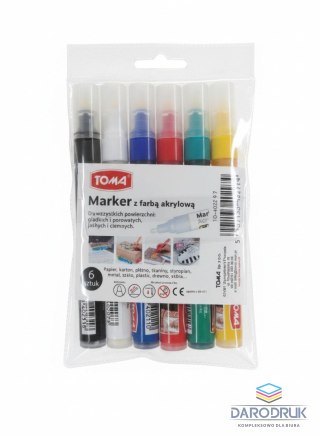 Toma Marker specjalistyczny mix 6 kol wkład (różne) Toma (TO-402)