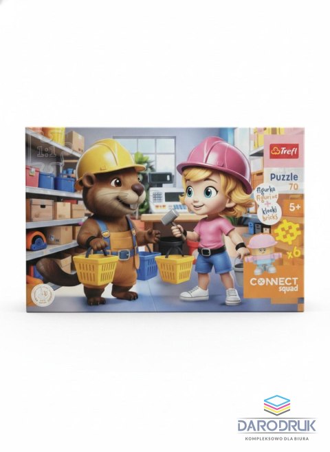 Trefl Puzzle Trefliki Connect Lvy 70, 100 el. Trefl (53024)