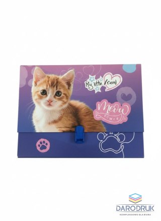 Unipap Teczka kartonowa na klips My Little Friends Cat A4 różnokolorowy Unipap
