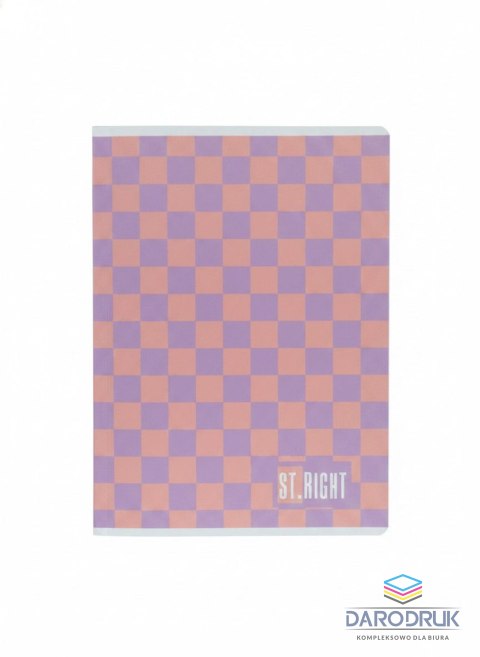 Unipap Zeszyt A5 CHECKERED VIBE 32k. 70g linia podwójna kolorowa Unipap