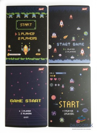 Unipap Zeszyt A5 Pixel Universe 16k. 70g krata Unipap