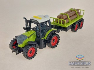 Adar Traktor z przyczepą i drewnem, światło, dźwięk Adar (633339)