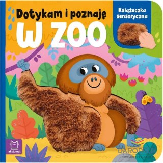 Aksjomat Książka dla dzieci W zoo.. Książeczka sensoryczna Aksjomat