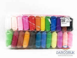 Bigtoys Masa plastyczna dla dzieci pianka 24 kolory mix Bigtoys (BPLA2936)