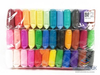 Bigtoys Masa plastyczna dla dzieci pianka 36 kolorów mix Bigtoys (BPLA9829)