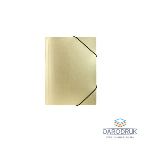 Biurfol Teczka plastikowa na gumkę STARDUST GOLD A4 złoty Biurfol (TGSD-A4-01)
