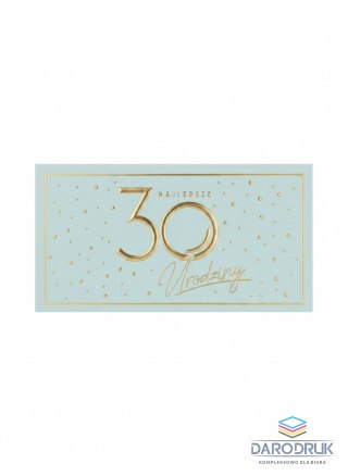 Kukartka Skarbonka pudełko na banknoty Kukartka (MB-014 Urodziny 30 Elite)