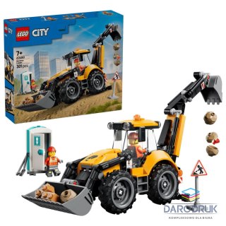 Lego Klocki konstrukcyjne City Żółta koparko-ładowarka Lego (60480)