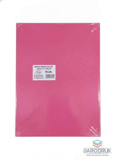 Protos Papier kolorowy A4 fuksja 50k. 160g Protos