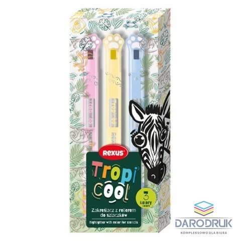 Rexus Zakreślacz Tropicoo wkład mix Rexus (63247)