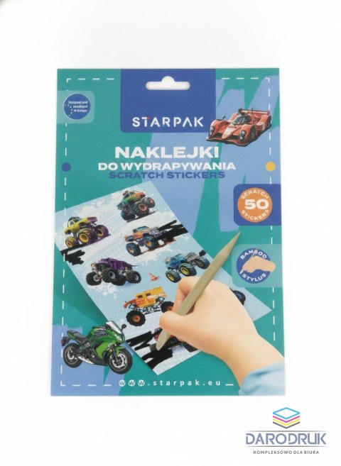 Starpak Naklejka (nalepka) Pojazdy Naklejka do wydrapywania Starpak (583961)