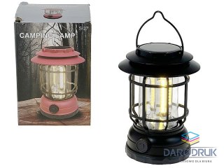Adar Lampka dekoracyjna campingowa solarna + ładowanie USB, 16x13cm, z uchwytem do zawieszenia Adar (598188)