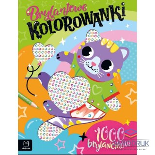 Aksjomat Książka dla dzieci Brylantowe kolorowanki z kotkiem. 1000 brylancików Aksjomat