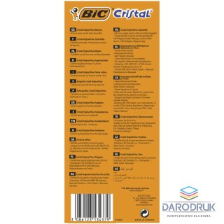 Bic Długopis CRISTAL FINE CZERWONY wkład czerwony 0,7mm Bic (872720)