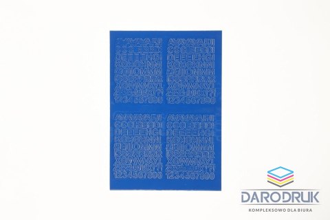 Farro Litery samoprzylepne niebieski Farro