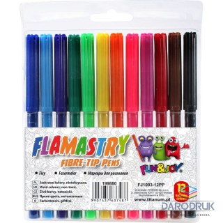 Fun&Joy Flamaster 12 kol. Fun&Joy (FJ1003-12PP)