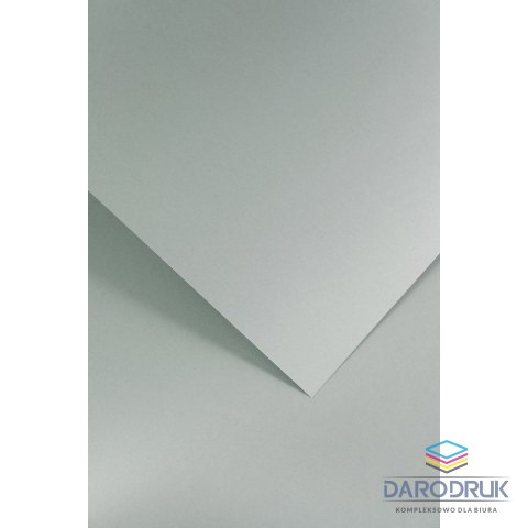 Galeria Papieru Papier ozdobny (wizytówkowy) A4 gładki jasnoszary satynowany szary 210g Galeria Papieru (205504)