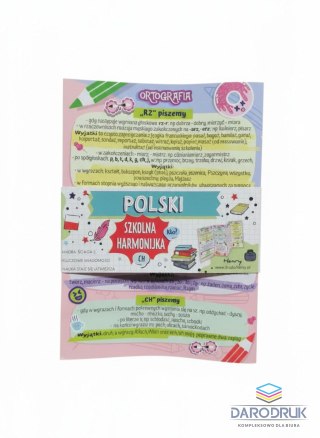 Henry Książeczka edukacyjna Ściąga harmonijka Polski interpunkcja i ortografia Henry (5905701489206)