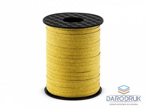 Partydeco Wstążka plastikowa 5x225 [mm x m] złoty Partydeco (PRM5-019)