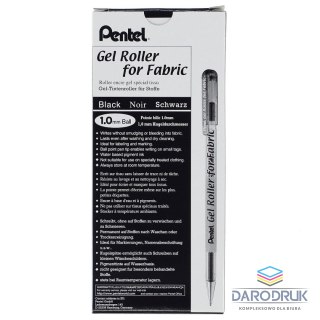 Pentel Długopis żelowy wkład czarne 1,0mm Pentel (BN15)