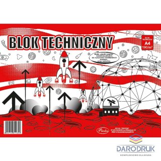 Protos Blok techniczny A4 biały 190g 10k Protos