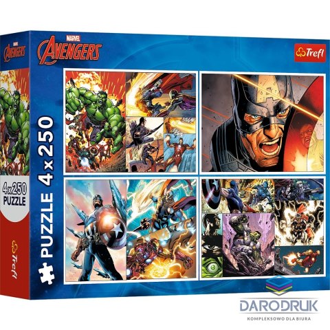 Trefl Puzzle Avengers 4x250 el. Trefl (13309)