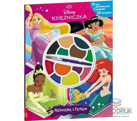 Ameet Książka dla dzieci Disney Księżniczka. Malowanka z Farbami Ameet (KFF 9102)