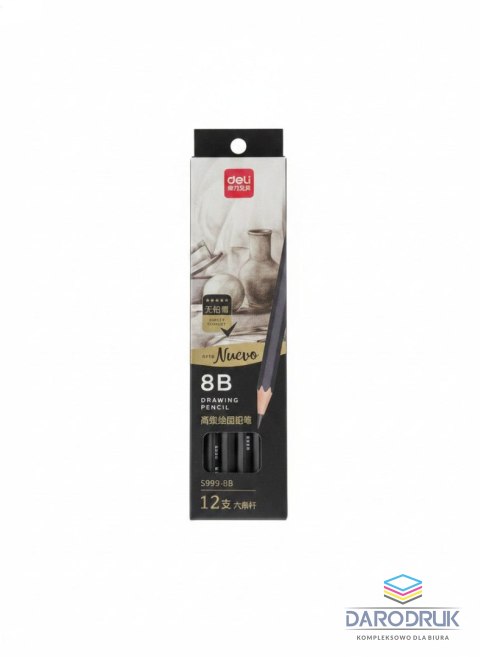 Deli Ołówek NUEVO 6921734914224 8B Deli (S999-8B)