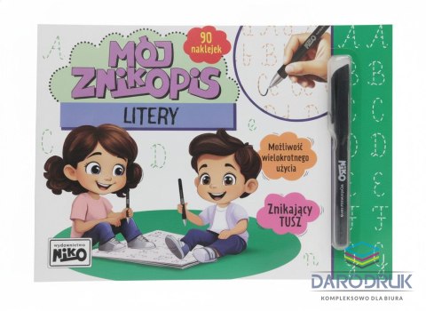 Niko Książeczka edukacyjna Mój znikopis. Litery Niko