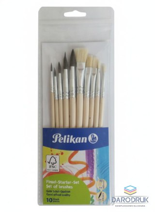 Pelikan Pędzel 5 płaskich + 5 okrągłych nr 5 Pelikan (400191587)