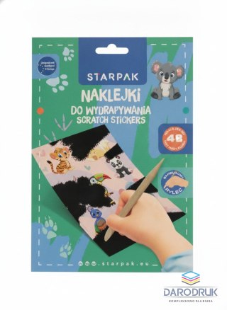 Starpak Naklejka (nalepka) ZWIERZĄTKA Naklejka do wydrapywania Starpak (583960)