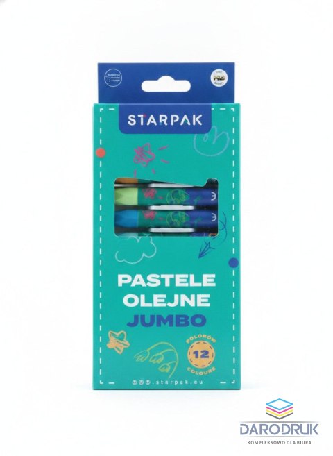 Starpak Pastele olejne Jumbo 12 kol. Starpak (583608)
