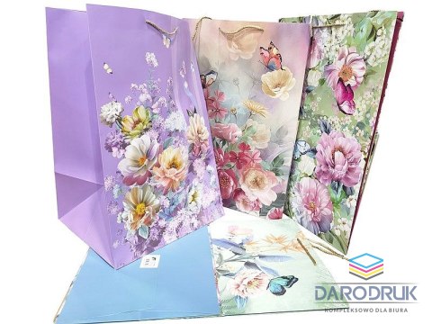 Adar Torba prezentowa torba prezentowa szeroknie dno kwiaty [mm:] 540x365x 300 Adar (635173)