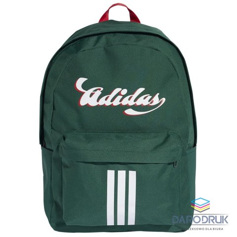 Adidas Plecak Tiro Graphic zielony biały napis Adidas (KD9878)
