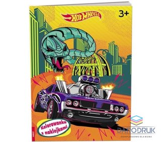 Ameet Książka dla dzieci Hot Wheels™. Kolorowanka z Naklejkami Ameet (NA 1602)