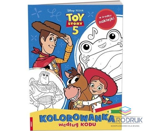 Ameet Książka dla dzieci Toy Story 5. Kolorowanka Według Kodu Ameet (KKO 9110)